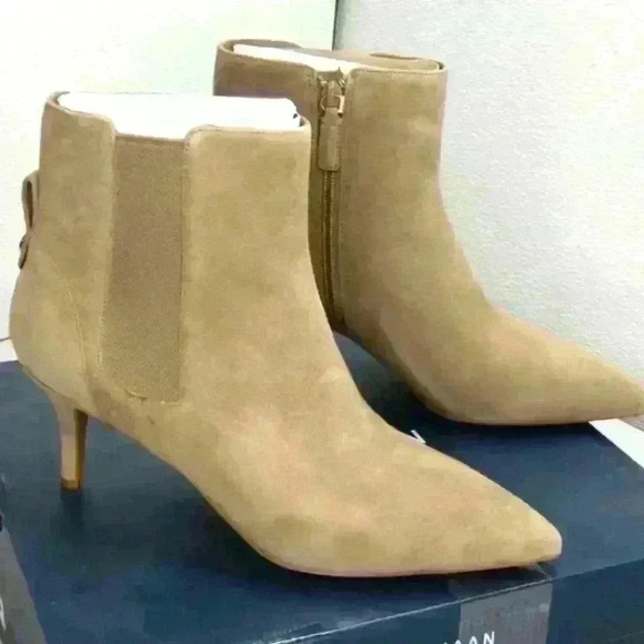 Cole Haan Shoes - Cole Haan Womens Boots 45mm in Irish Coffee Suede, Size US 9B